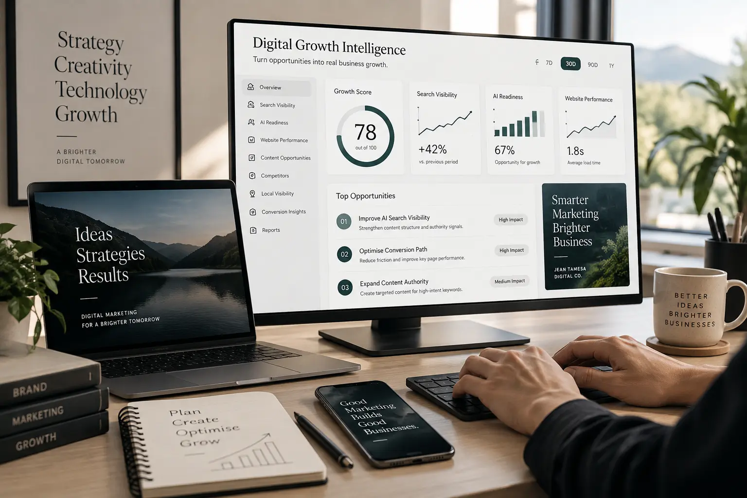 Digital growth intelligence workspace